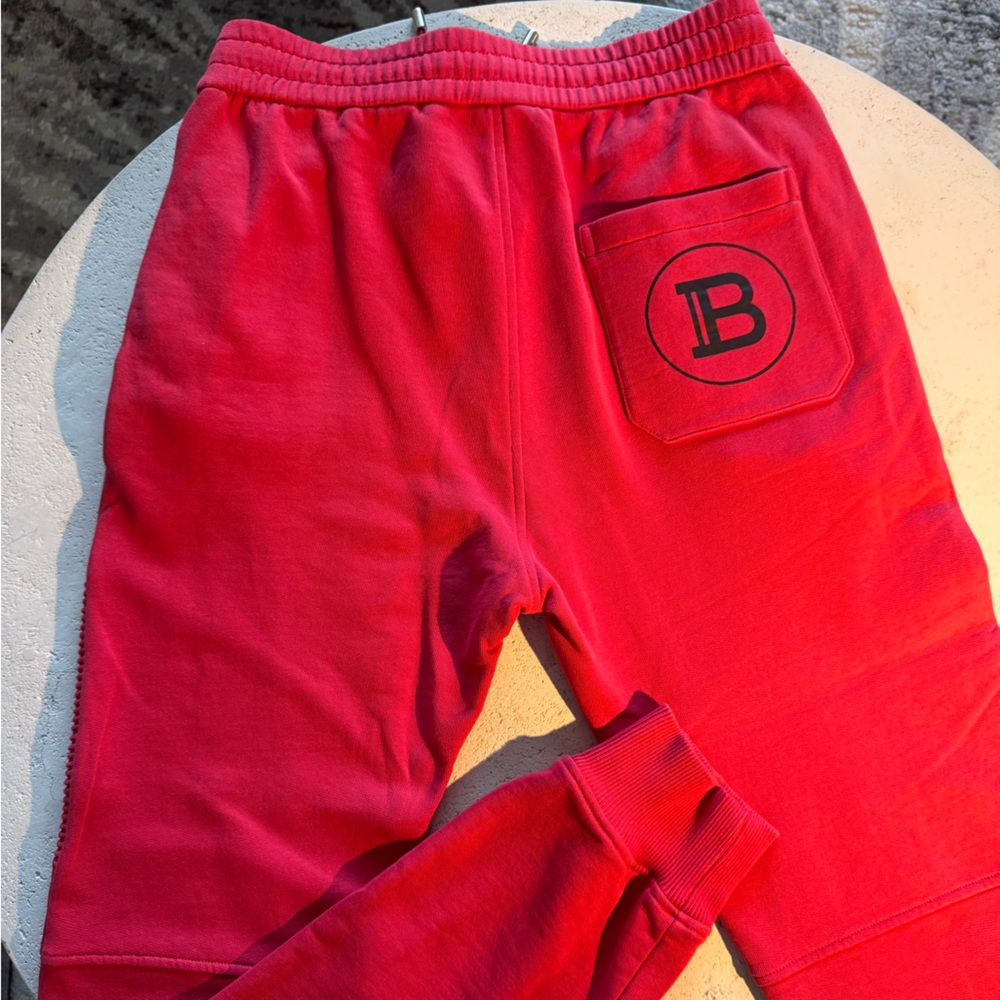 Balmain Drawstring Logo Joggers